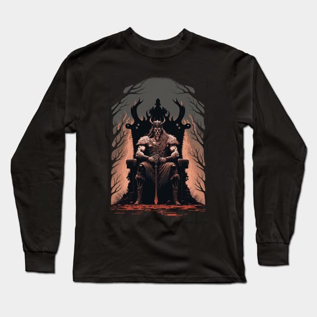 Barbarian King's Reign Long Sleeve T-Shirt by Abili-Tees